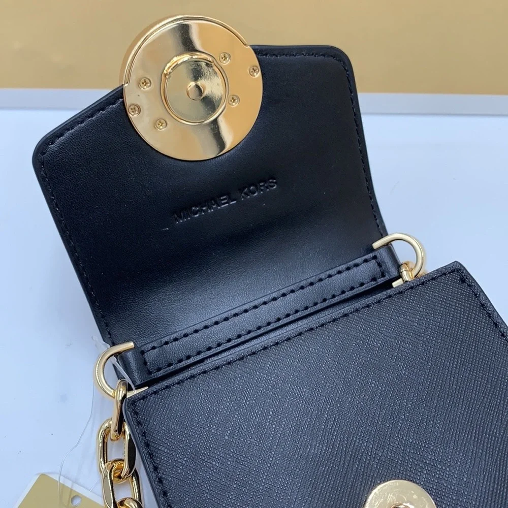 MICHAEL KORS Carmen NS Small Phone Crossbody Bag Black color - Picture 7 of 16